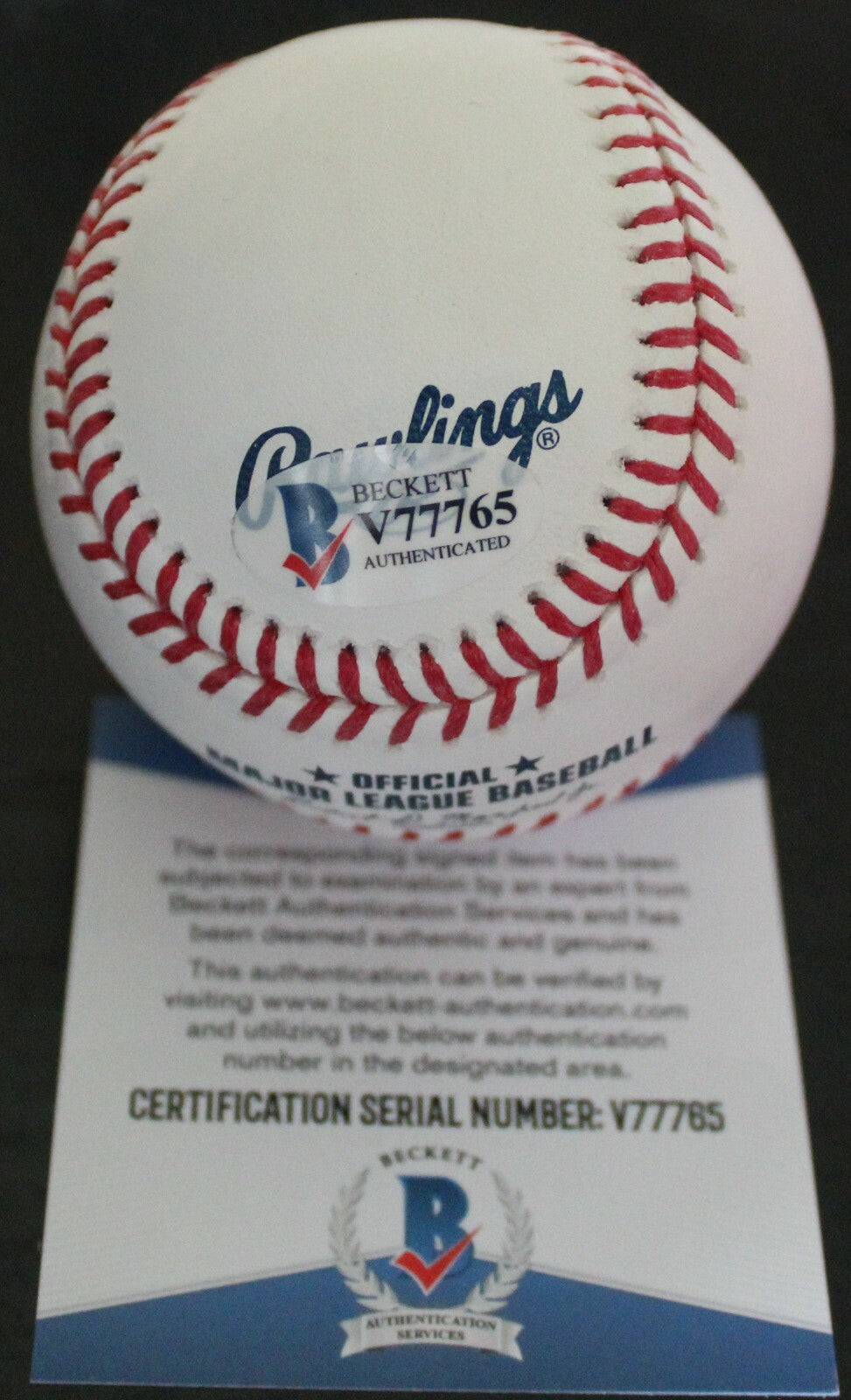 Chris Shaw Signed Official Major League Baseball SF Giants w/Beckett COA V77765