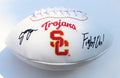 Stephen Carr Signed USC Trojans Logo Football w/COA Fight On! C