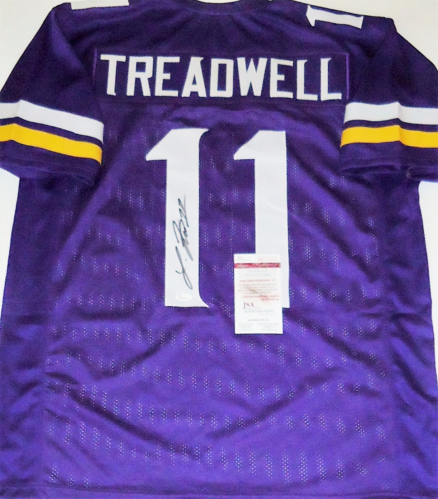 Laquon Treadwell Signed Custom Minnesota Vikings Football Jersey w/JSA COA 