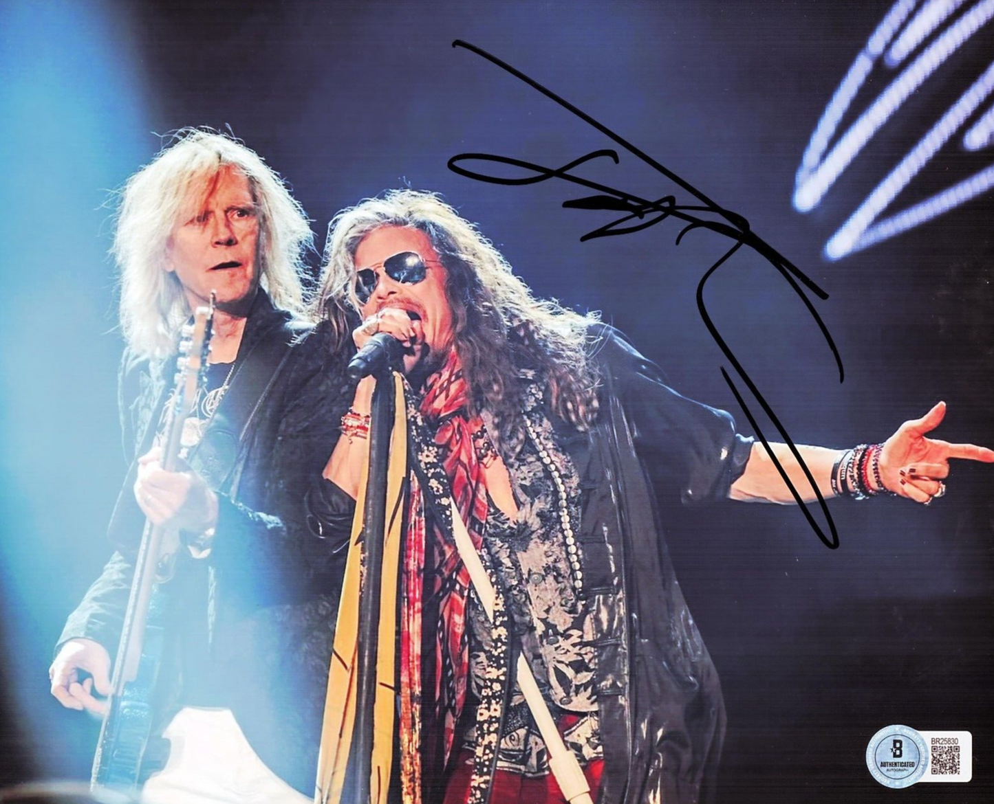 Tom Hamilton Aerosmith Guitar Rock Signed 8x10 Photo w/Beckett COA BR25830