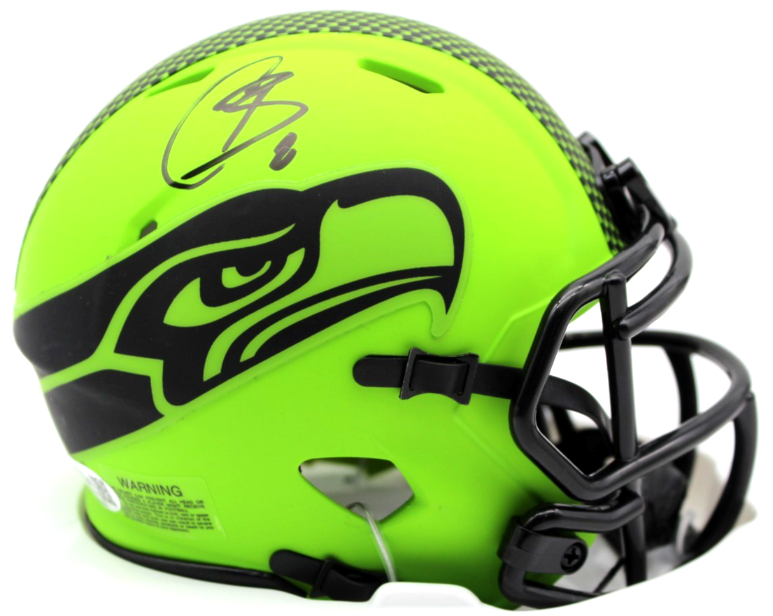 Coby Bryant Signed Seattle Seahawks Rave Mini Helmet w/JSA COA CR86607