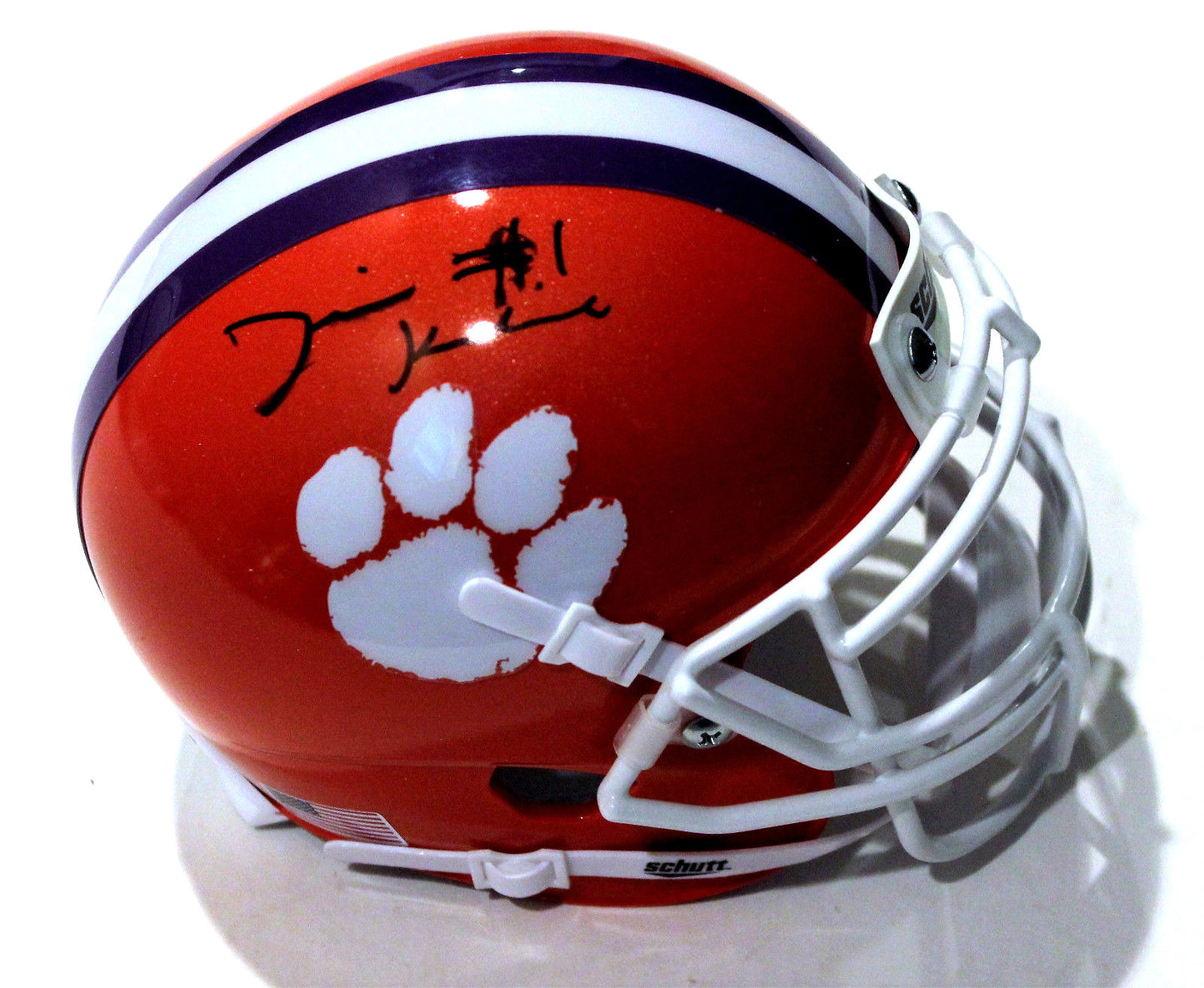 Derion Kendrick Signed Clemson Tigers Mini Football Helmet w/COA C