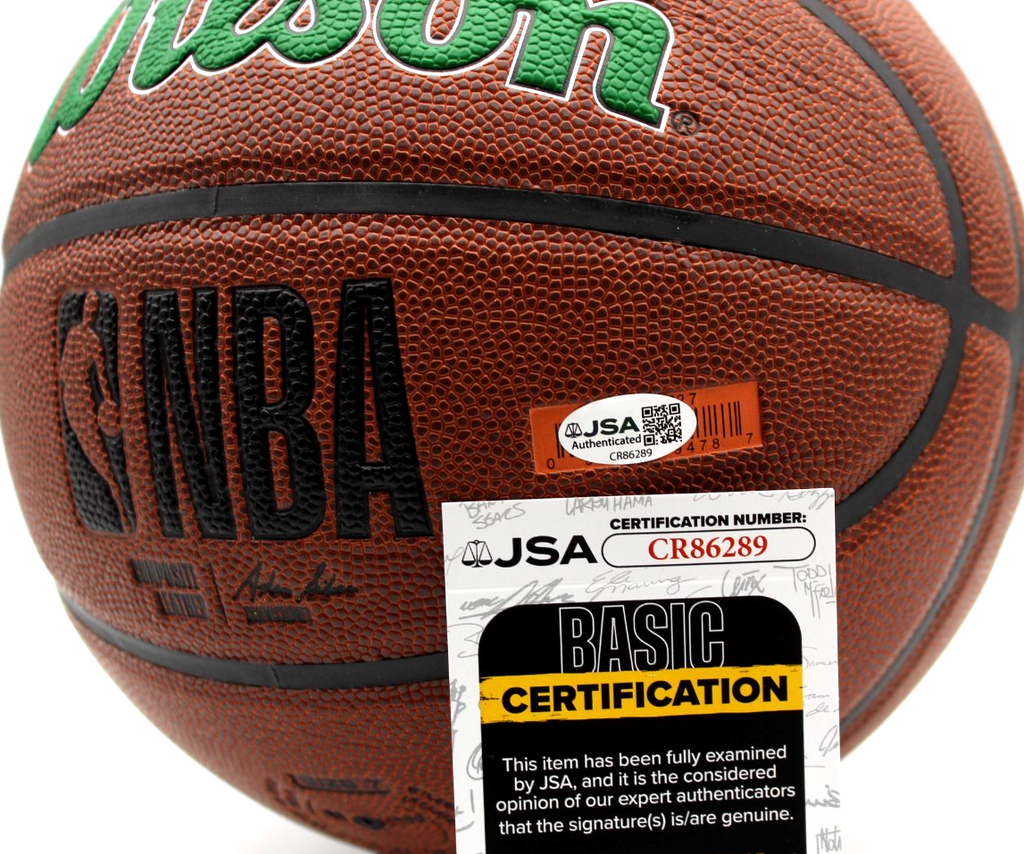Danny Ainge Signed Boston Celtics NBA Logo Basketball w/JSA COA CR86289