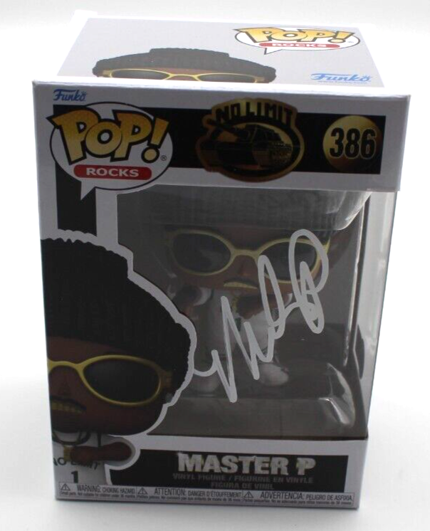 Master P No Limit 386 Percy Miller Signed Funko Pop w/Beckett BP30251 Swap