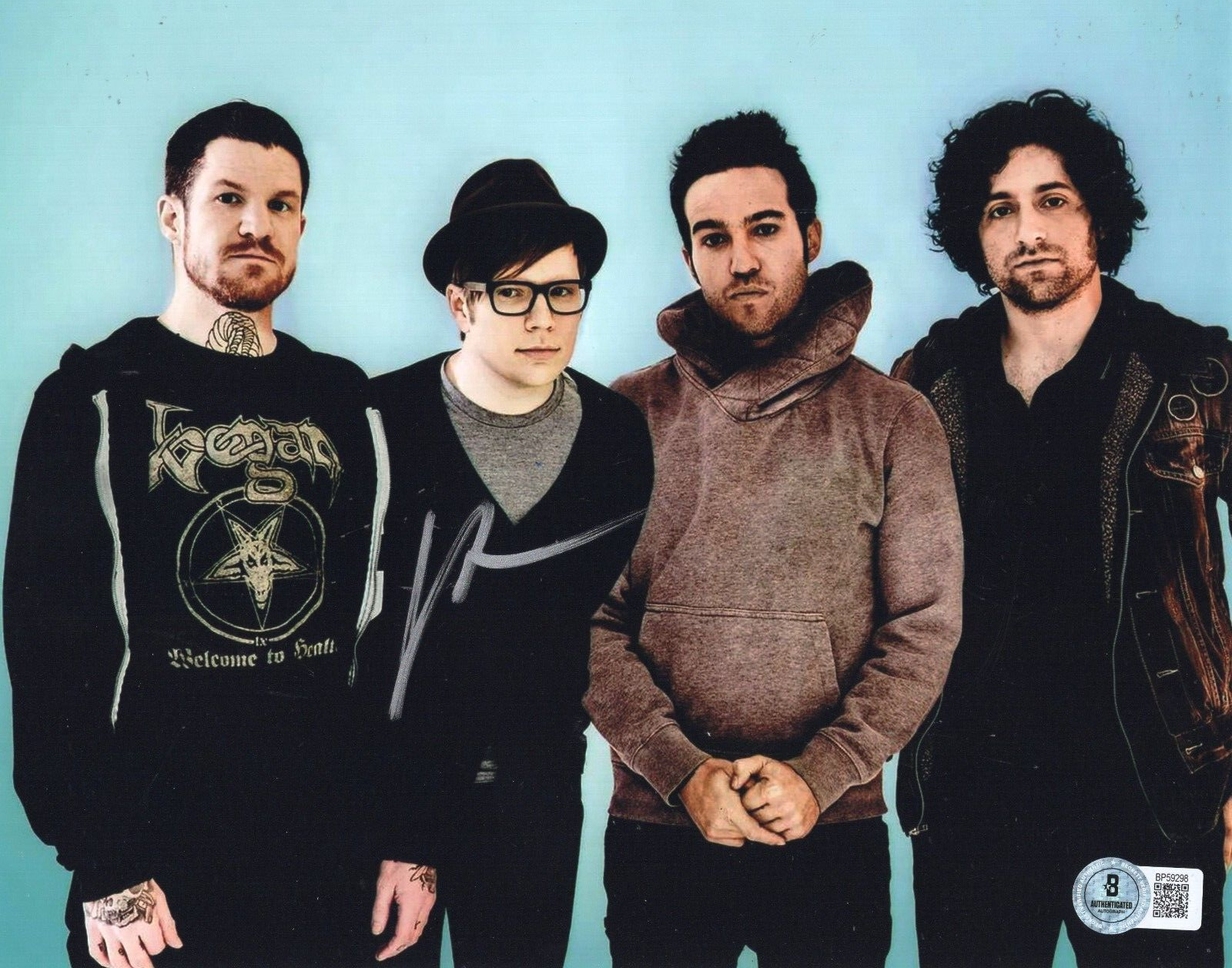 Patrick Stump Fall Out Boy Pop Rock Signed 8x10 Photo w/Beckett COA BP59298