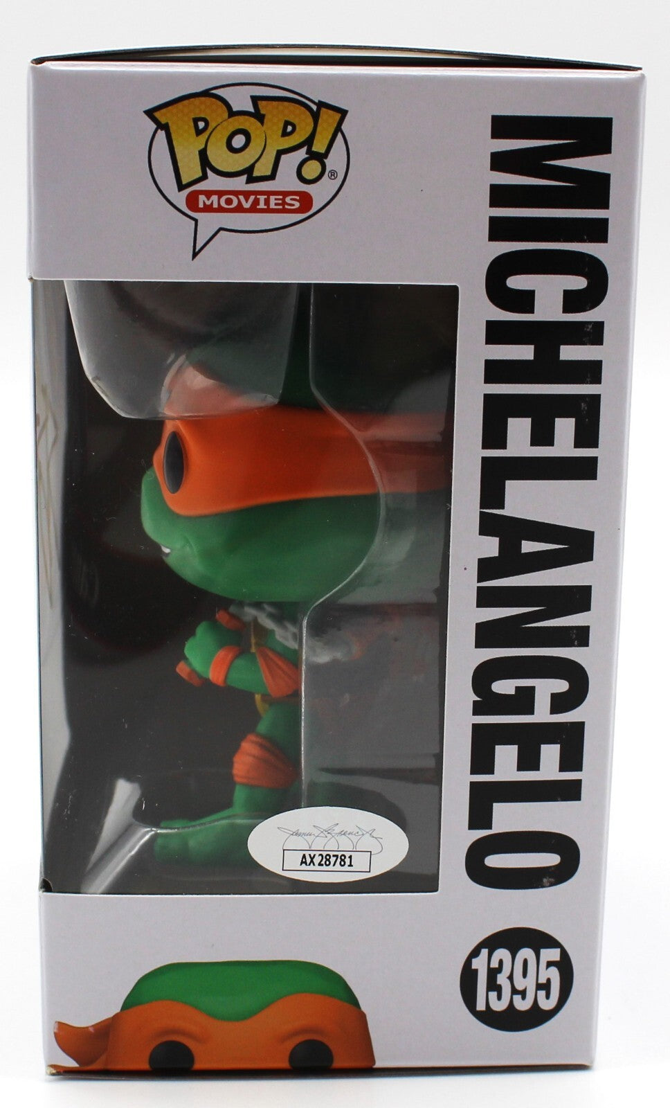 Shamon Brown Jr. Michelangelo Turtle TMNT 1395 Signed Funko Pop JSA AX28781 SWAP