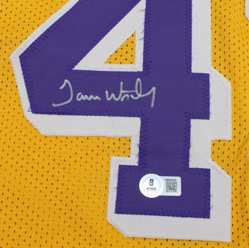 James Worthy Los Angeles Lakers Signed Custom Jersey W/Beckett COA 1W520040