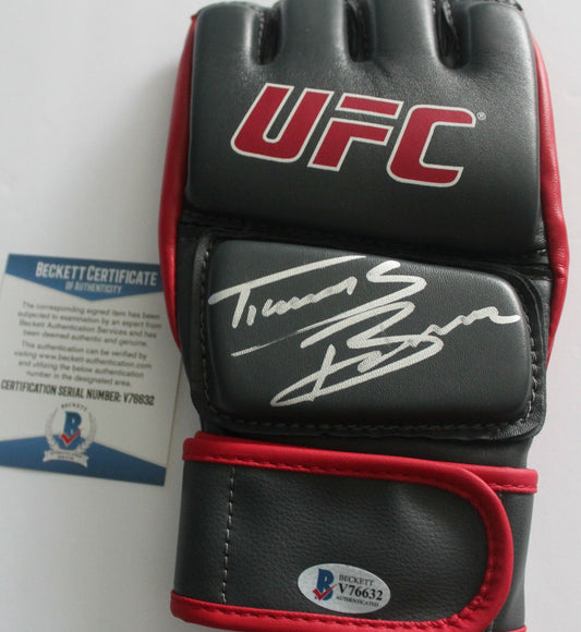 Travis Browne Signed UFC Training Glove w/Beckett COA MMA Champion V76632