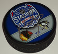 Paul Martin signed Pittsburgh Penguins 2014 Stadium Series puck w/coa