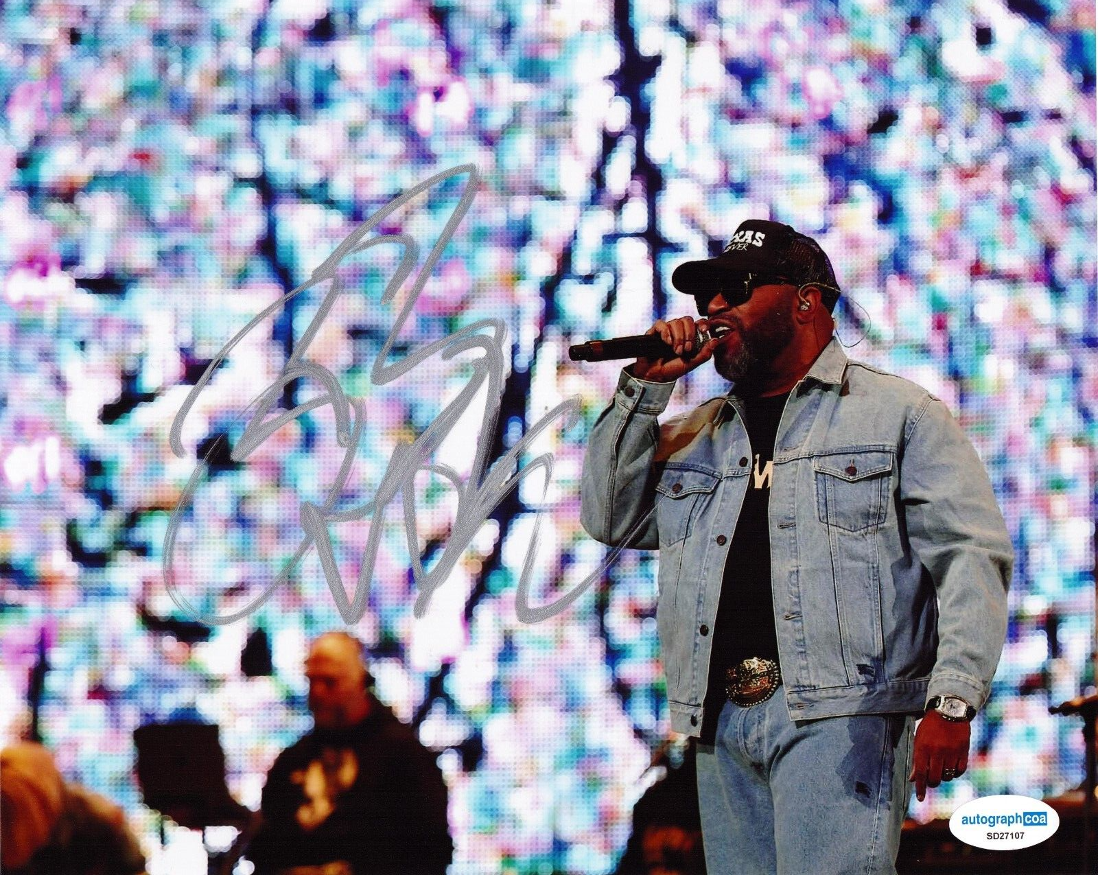 Bun B Signed 8x10 Photo Rapper Hip Hop UGK Trill OG w/ACOA SD27107
