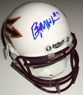 Brady White signed Arizona State Sun Devils white mini football helmet w/coa C