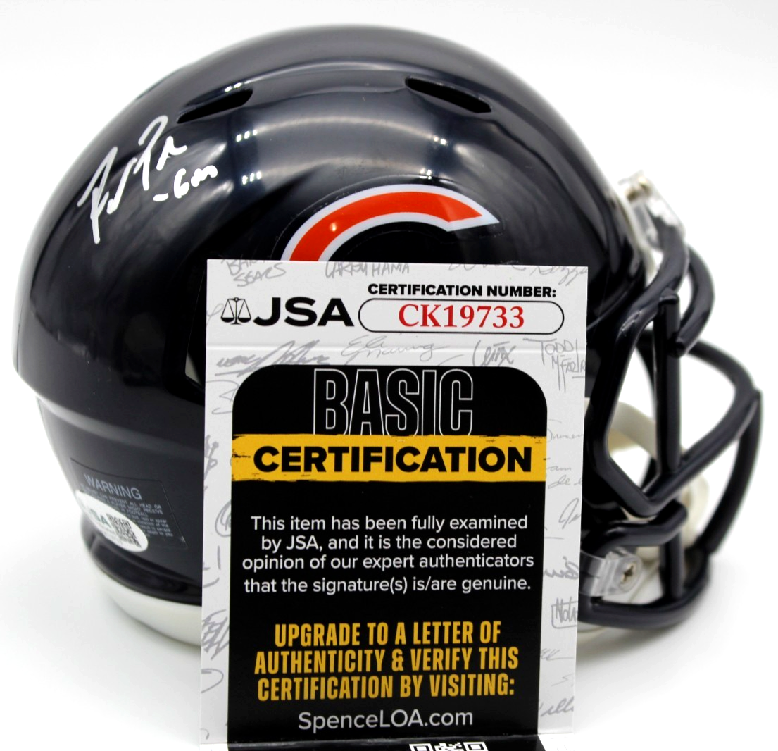 Ryan Poles Chicago Bears GM Signed Mini Football Helmet w/JSA COA CK19733