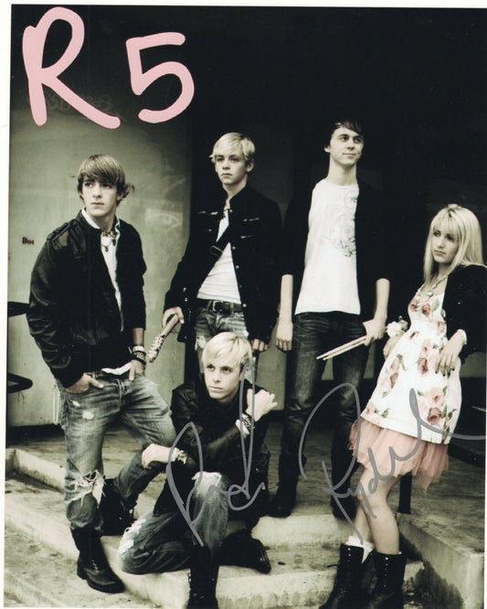 R5 Pop Band Signed 8x10 Photo w/COA Forget About You Pass Me By Smile 