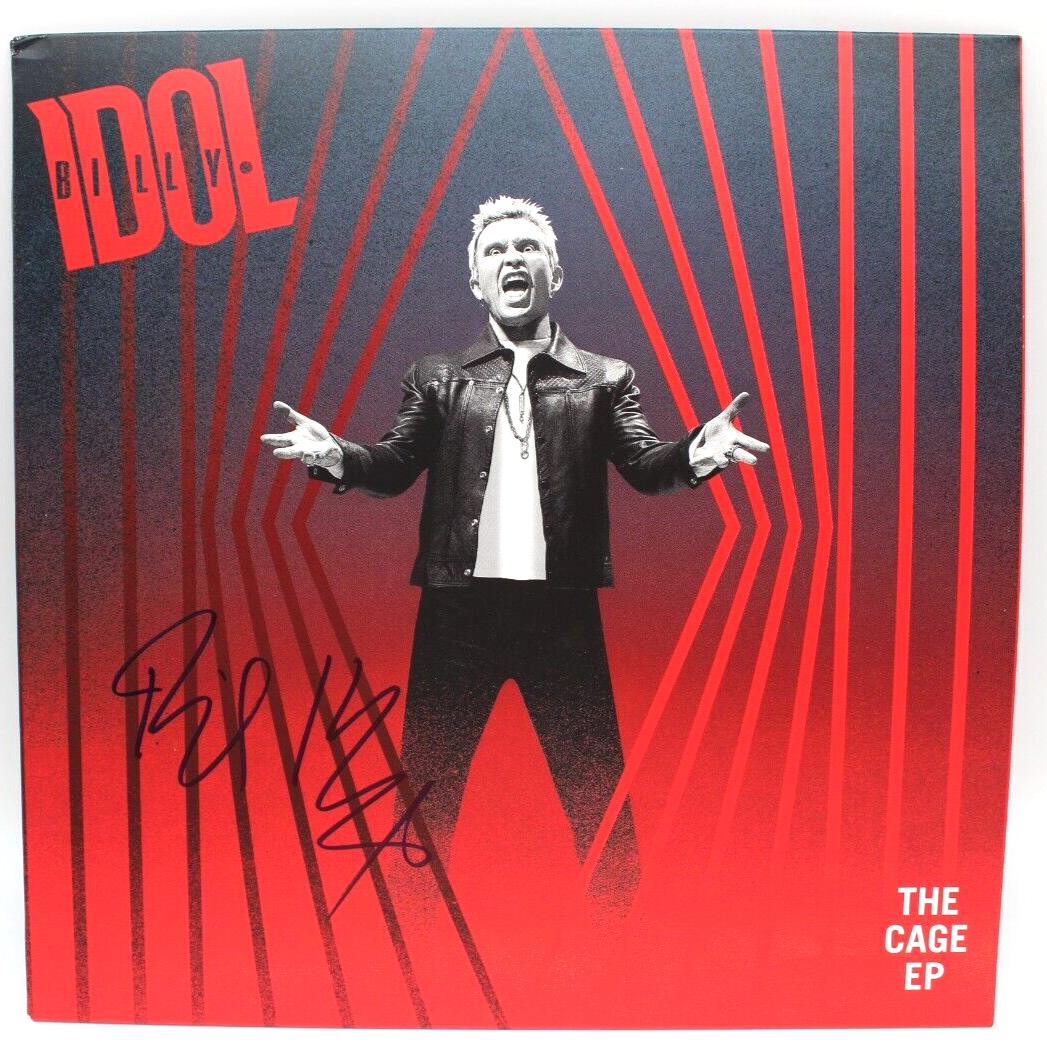 Billy Idol Signed The Cage EP New Vinyl Record Album W/Beckett BAS COA BH033876