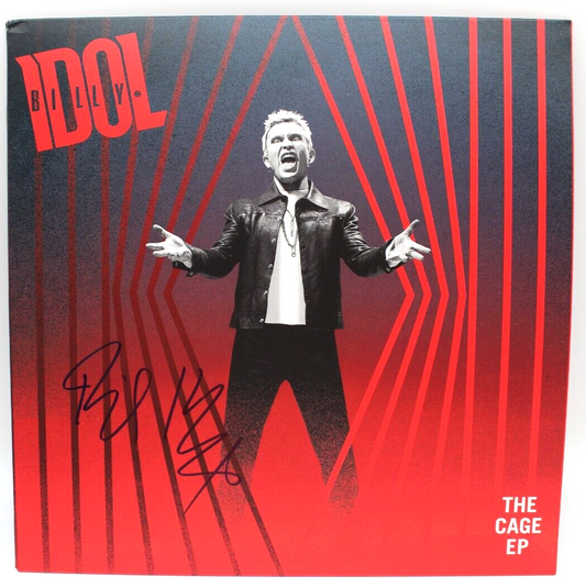 Billy Idol Signed The Cage EP New Vinyl Record Album W/Beckett BAS COA BH033876