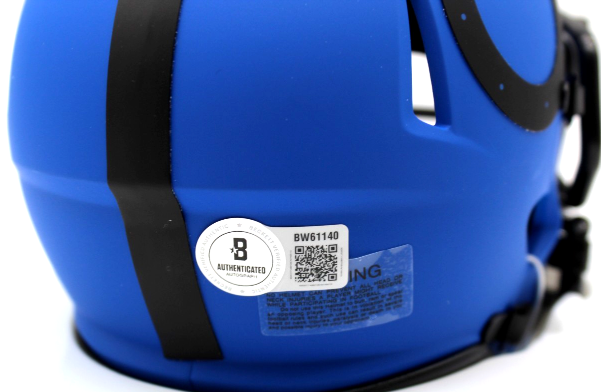 Tony Dungy Indianapolis Colts Signed Rave Mini Helmet w/Beckett COA BW61140
