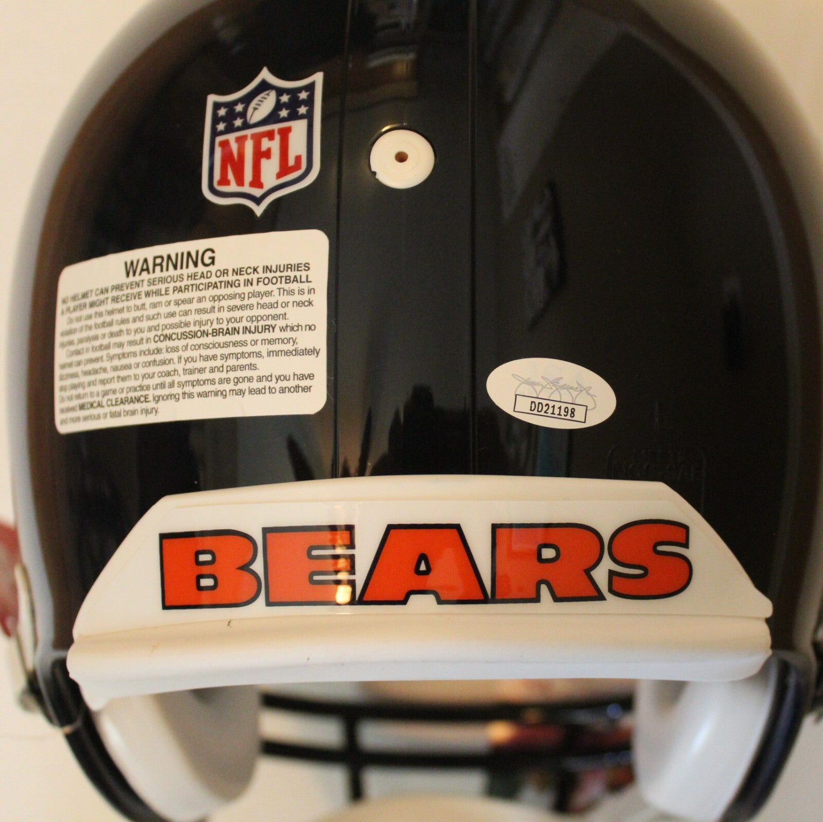 Mitch Trubisky Signed Chicago Bears Authentic Full Size Helmet w/JSA COA Proof