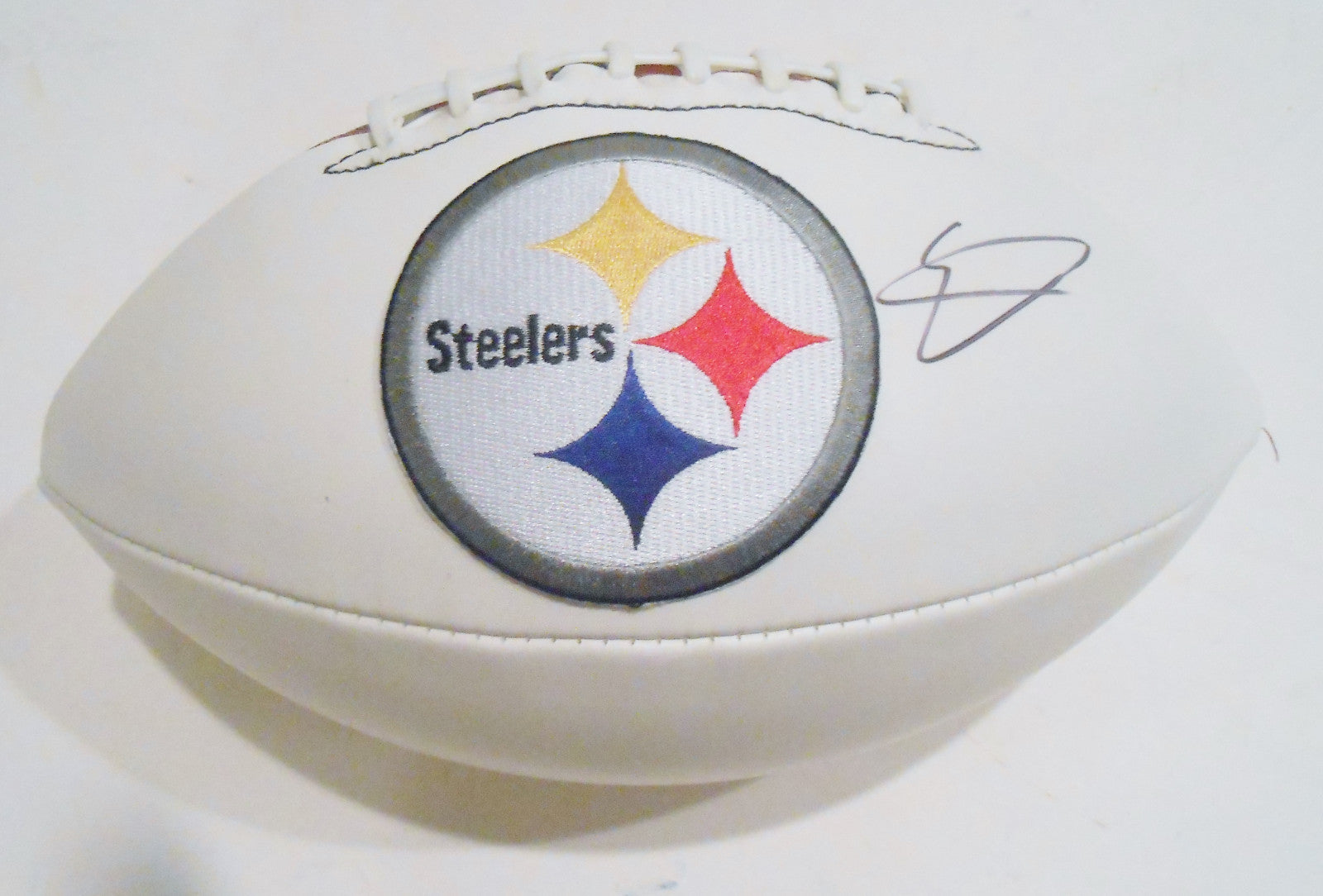 Sammie Coates Signed Pittsburgh Steelers Logo Football w/COA