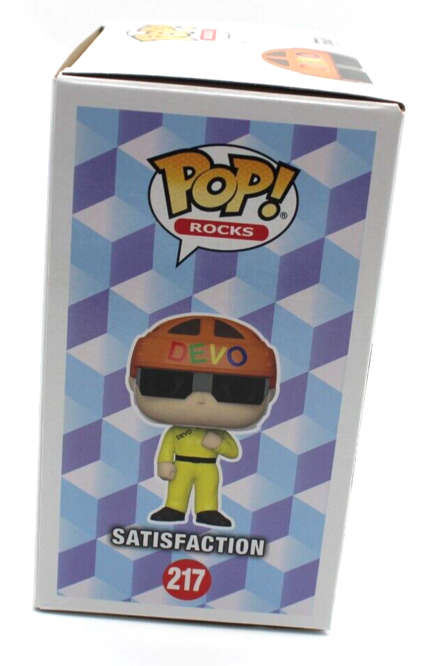 Gerald Casale Signed Devo Satisfaction Funko Pop 217 w/Beckett COA BM98977