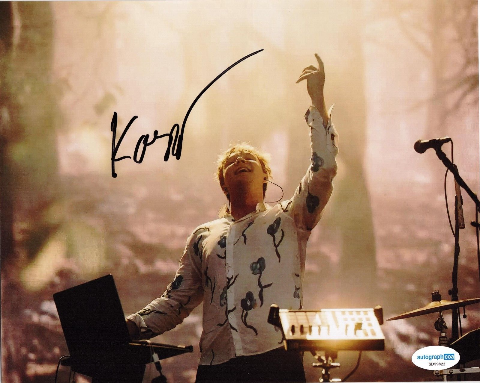 Kasbo Electronic Record Producer EDM Signed 8x10 Photo w/ACOA SD59822