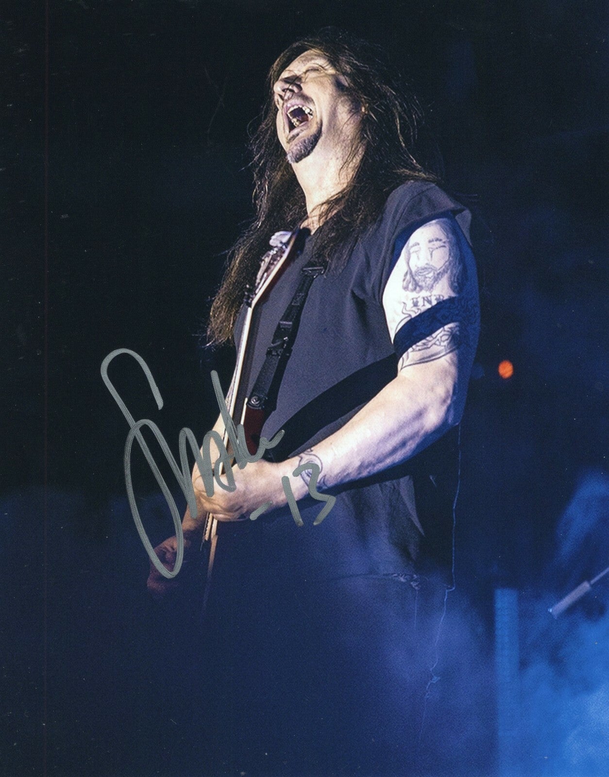 Dave Sabo Musician Signed 8x10 Photo w/COA Skid Row The Snake   