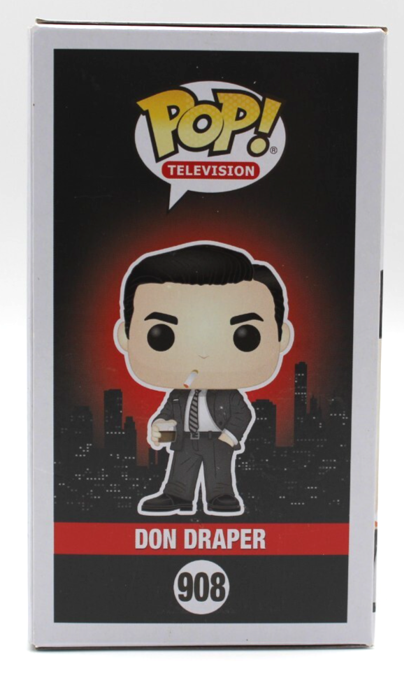 Jon Hamm Signed Don Draper Mad Men TV Show 908 Funko Pop w/Beckett COA BR25869