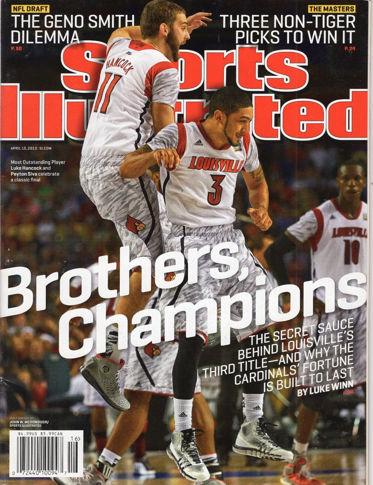 Peyton Siva Louisville No Label Sports Illustrated Newsstand No Label 4/15/2013