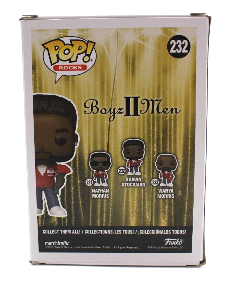 Shawn Stockman Boyz II Men #232 Signed Funko Pop Rocks w/Beckett COA BP89911