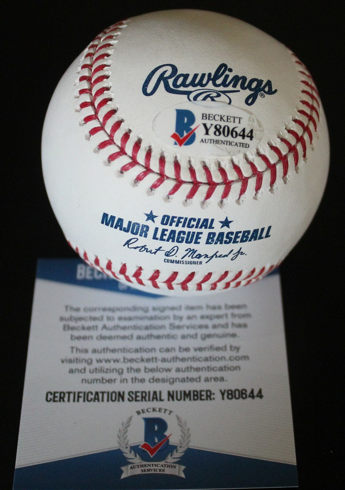 Seth Beer Arizona Diamondbacks Signed Major League Baseball w/Beckett COA Y80644