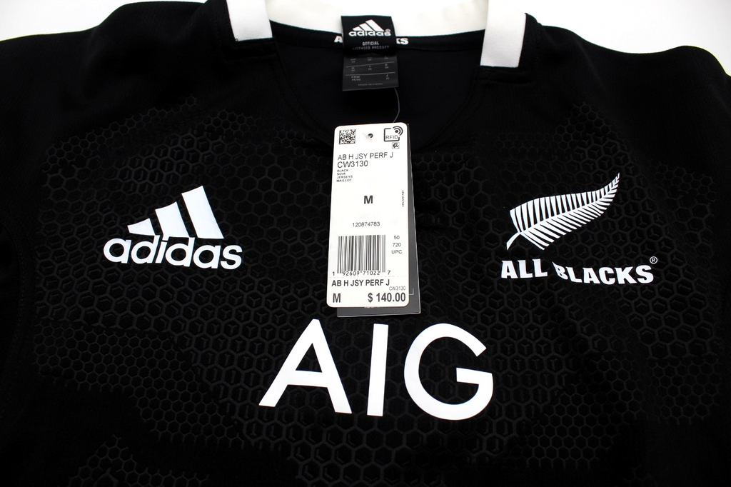 2025-26 New Zealand All Blacks Signed Adidas Rugby Jersey Brand New Medium W/COA