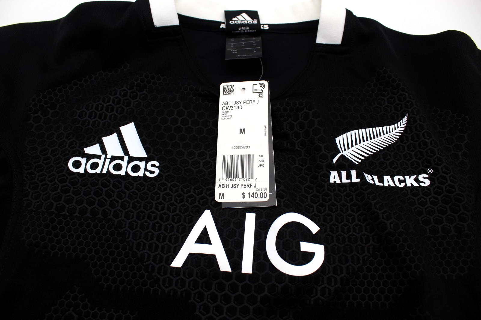 2025-26 New Zealand All Blacks Signed Adidas Rugby Jersey Brand New Medium W/COA