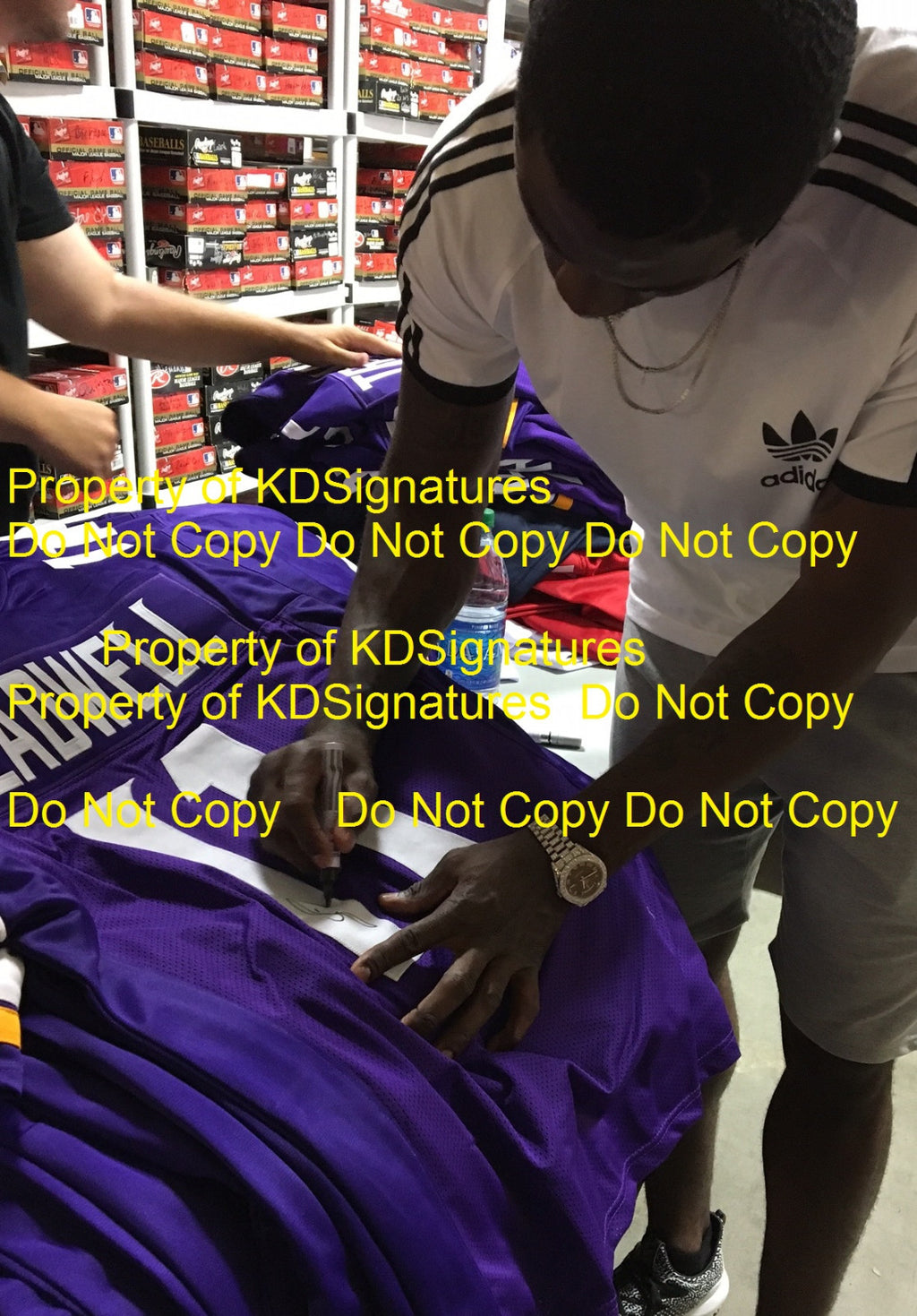 Laquon Treadwell Signed Custom Minnesota Vikings Football Jersey w/JSA COA 