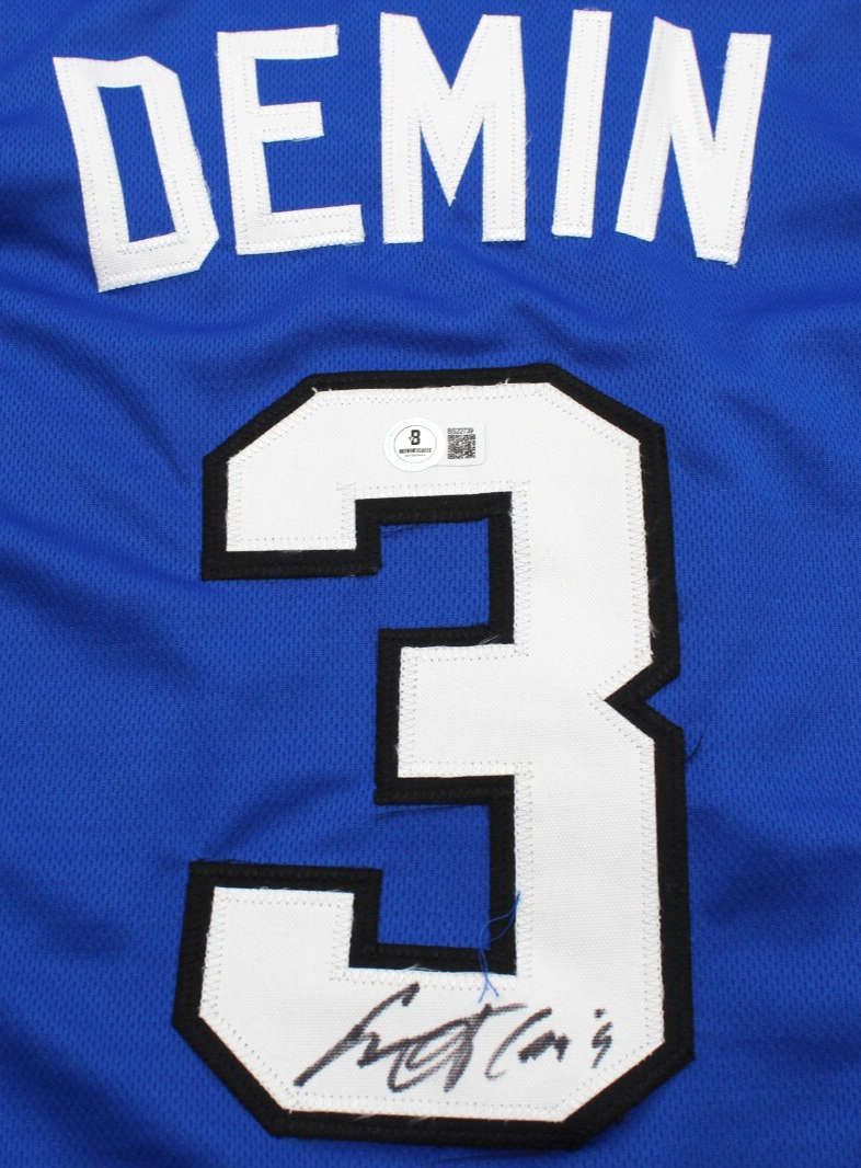 Egor Demin Signed BYU Cougars Brigham Young Custom Jersey W/Beckett COA BS22739