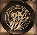 Braydon Coburn Signed Tampa Bay Lightning Game Puck w/COA 25th Anniversary