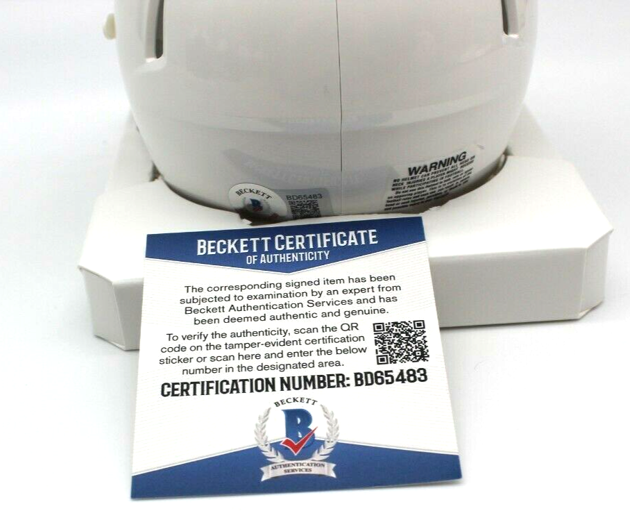 Kliff Kingsbury Signed Arizona Cardinals Mini Helmet w/Beckett COA BD65483
