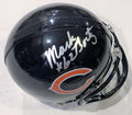 Mark Bortz Signed Chicago Bears Mini Football Helmet w/COA 2018 A