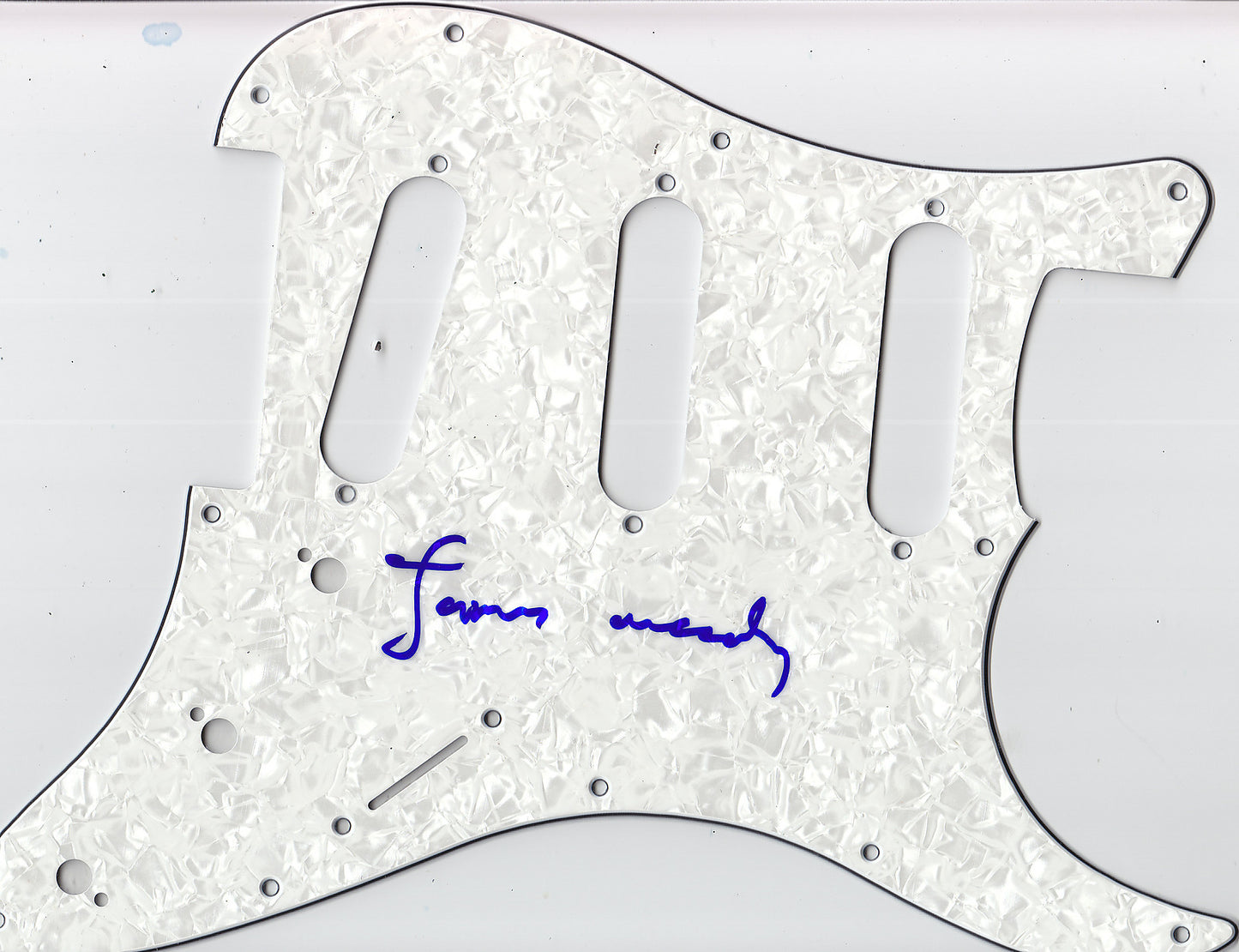 James McCartney Signed Electric Pickguard W/COA Proof Paul The Beatles Angel #3