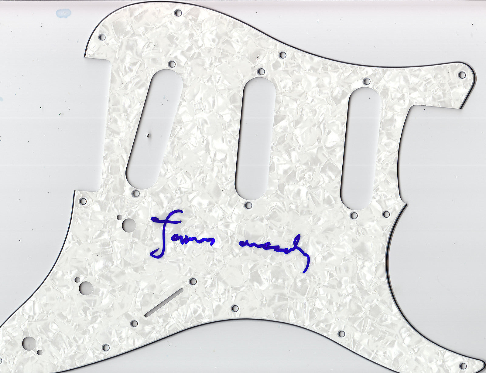 James McCartney Signed Electric Pickguard W/COA Proof Paul The Beatles Angel #3