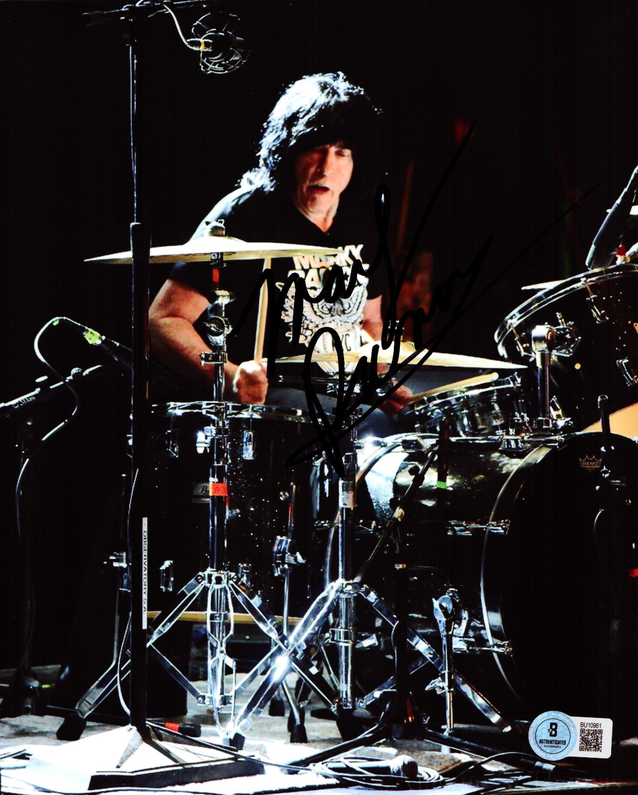 Marky Ramone Signed Rock N Roll The Ramones 8x10 Photo W/Beckett COA BU10961