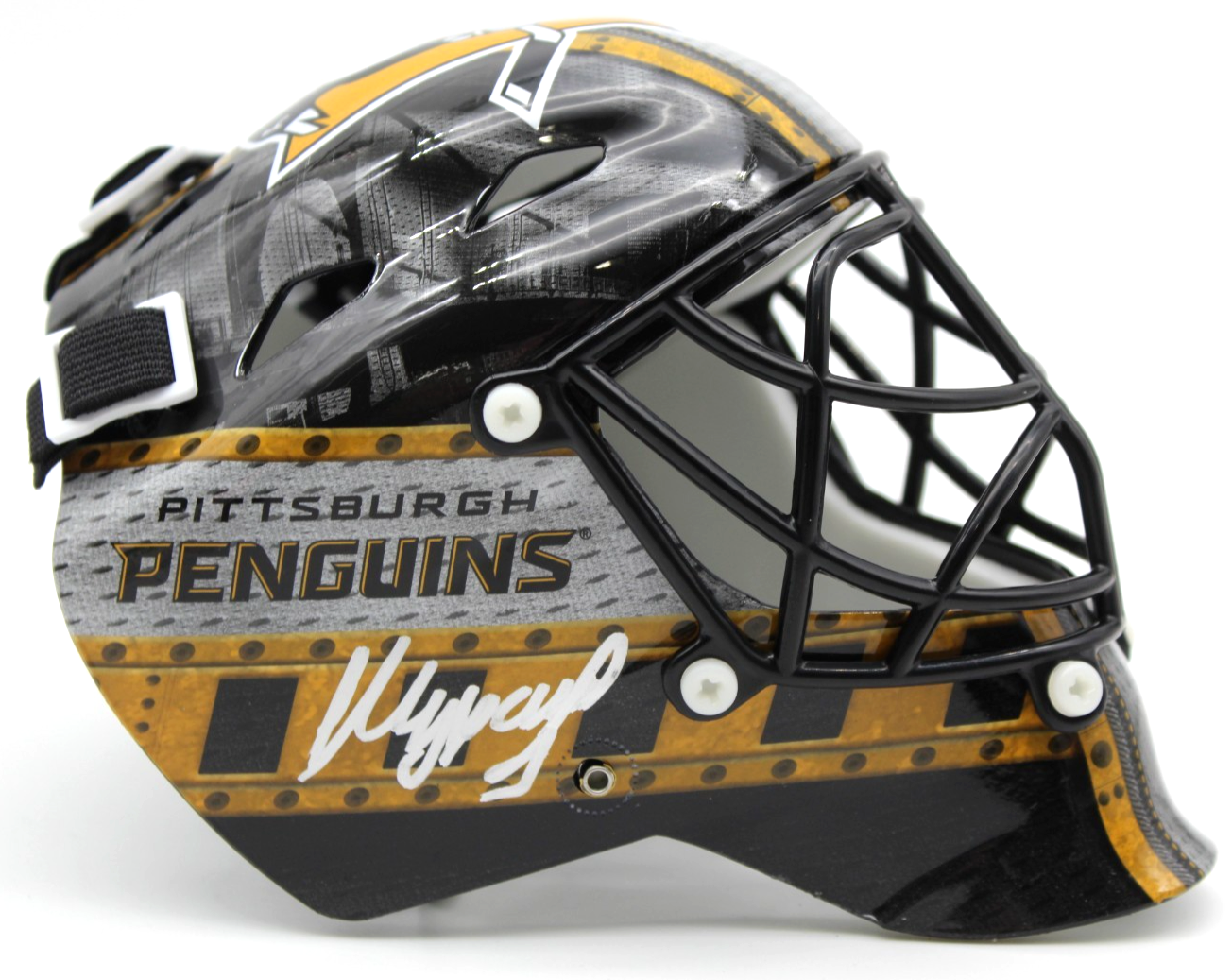 Sergei Murashov Signed Pittsburgh Penguins Mini Goalie Mask w/BAS COA BW07915