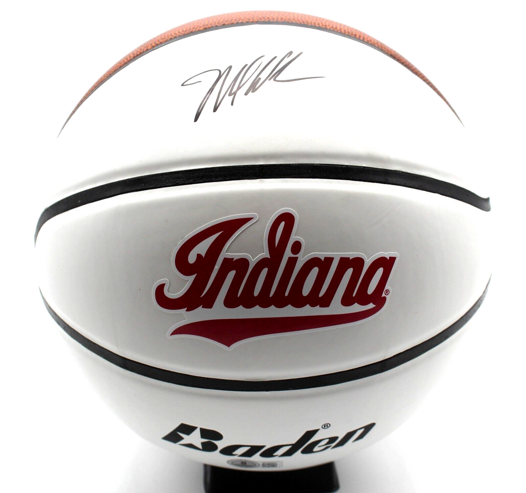 Mike Woodson Signed Indiana Hoosiers Full Size Basketball w/Beckett COA BP89881
