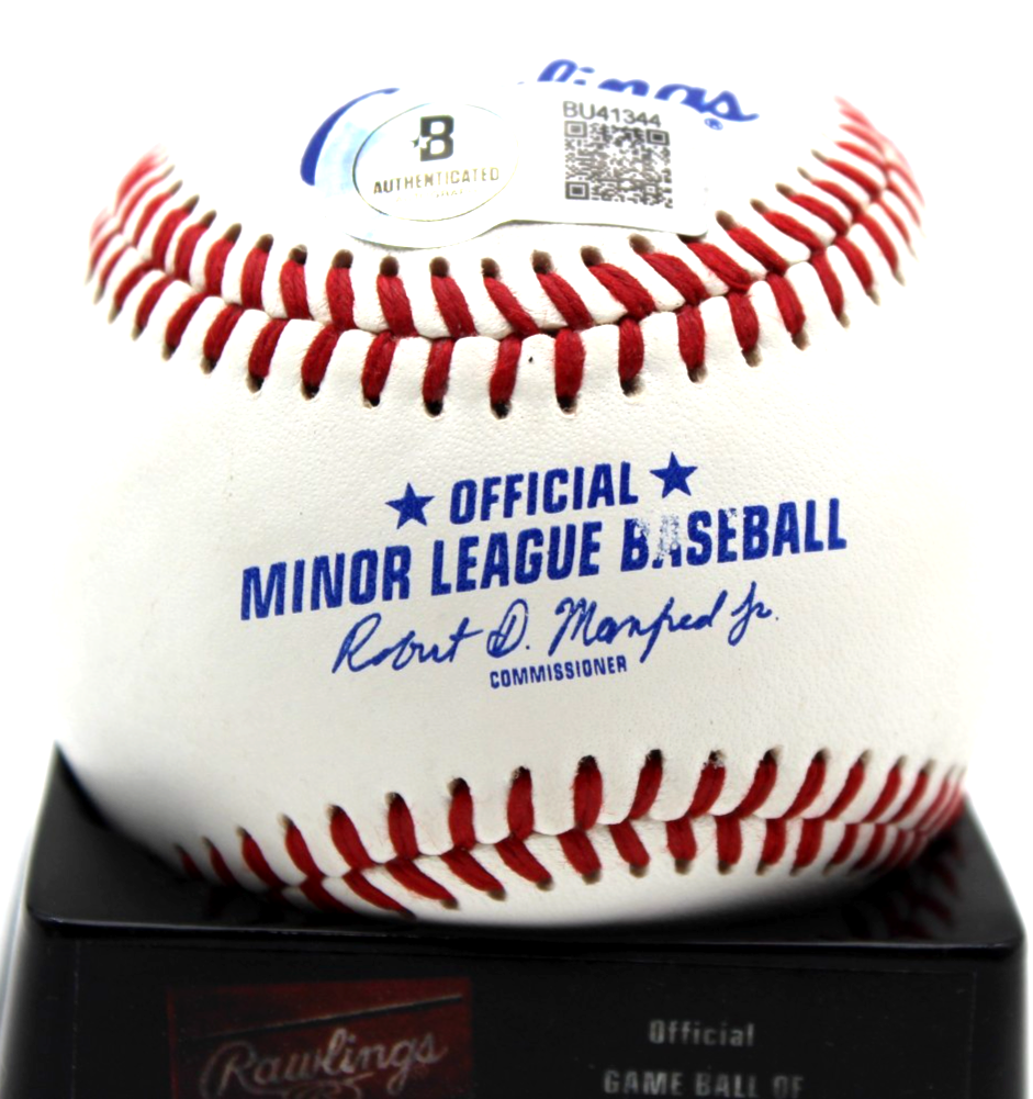 Charlie Sheen Signed Minor League Baseball Major League w/Beckett COA BU41344
