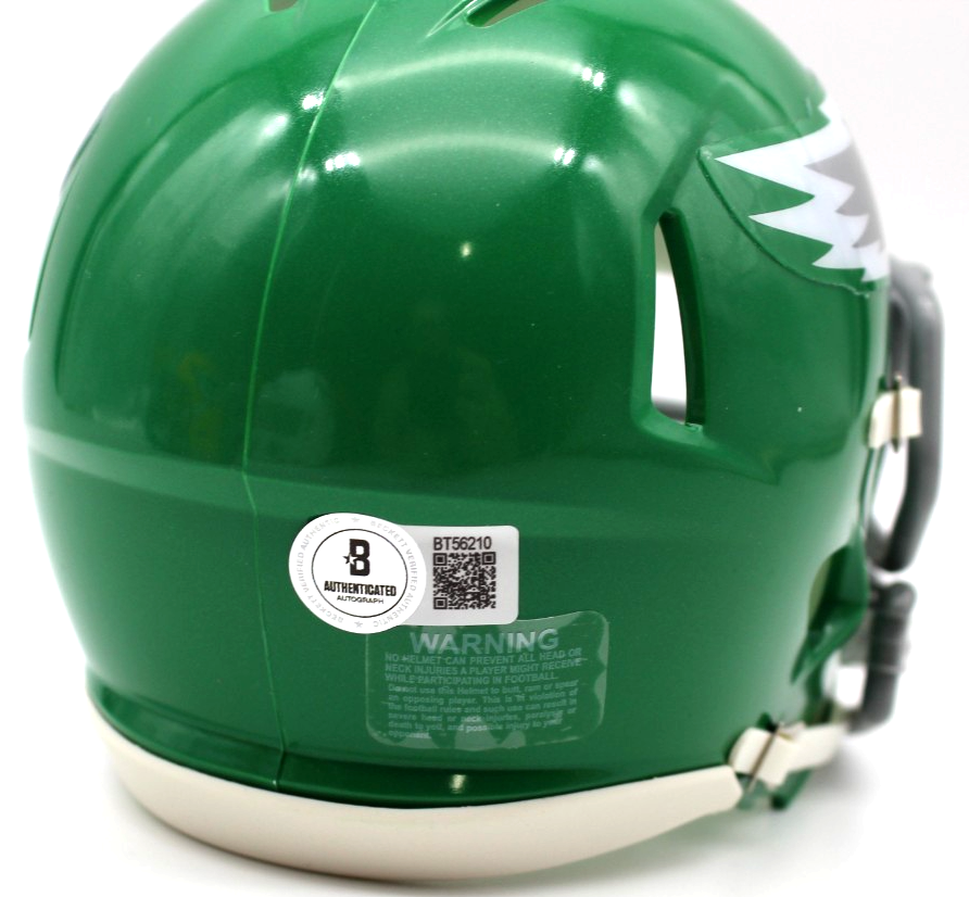 Eric Allen Signed Philadelphia Eagles Mini Football Helmet w/Beckett COA BT56210