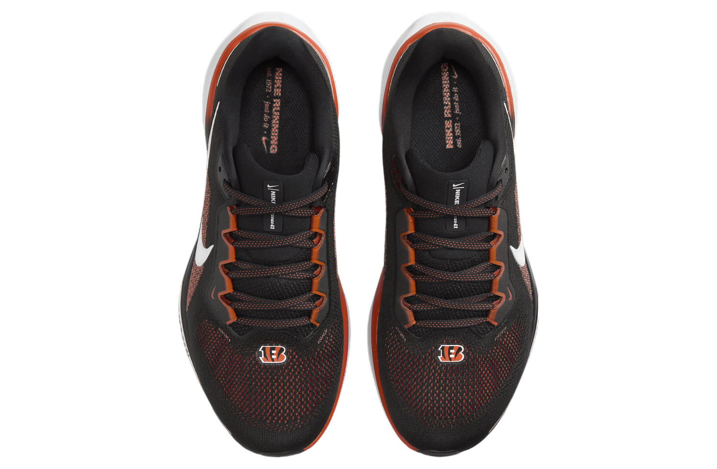 Size 13 Nike Air Zoom Pegasus 41 Cincinnati Bengals Running Shoes FZ5072-001