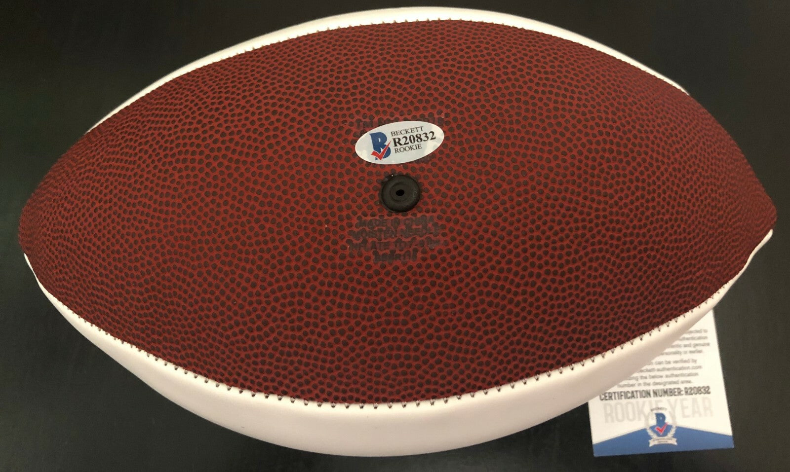 Riley Ridley Chicago Bears Signed Full Size Logo Football W/Beckett COA Proof