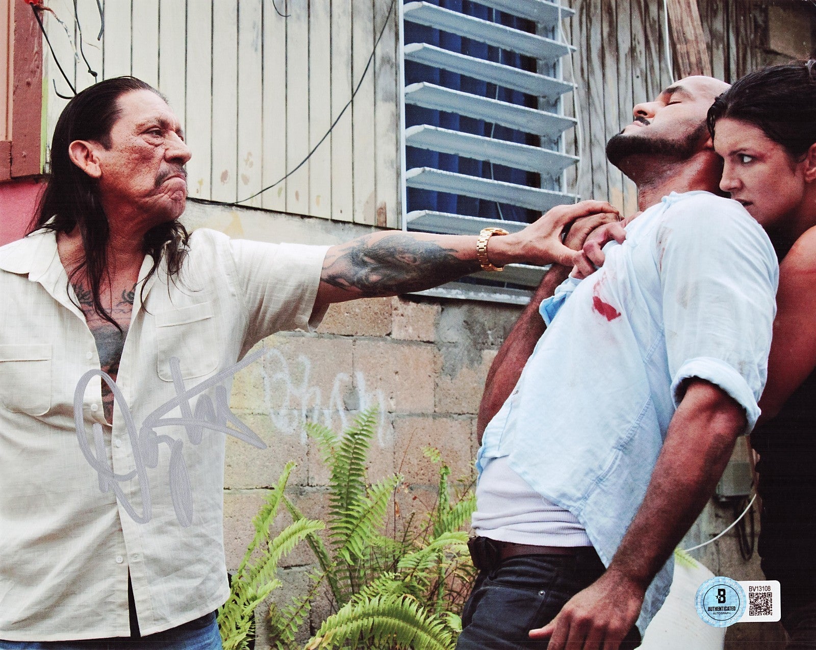 Danny Trejo Signed Machete Movie Isador Cortez 8x10 Photo w/Beckett BAS BV13108