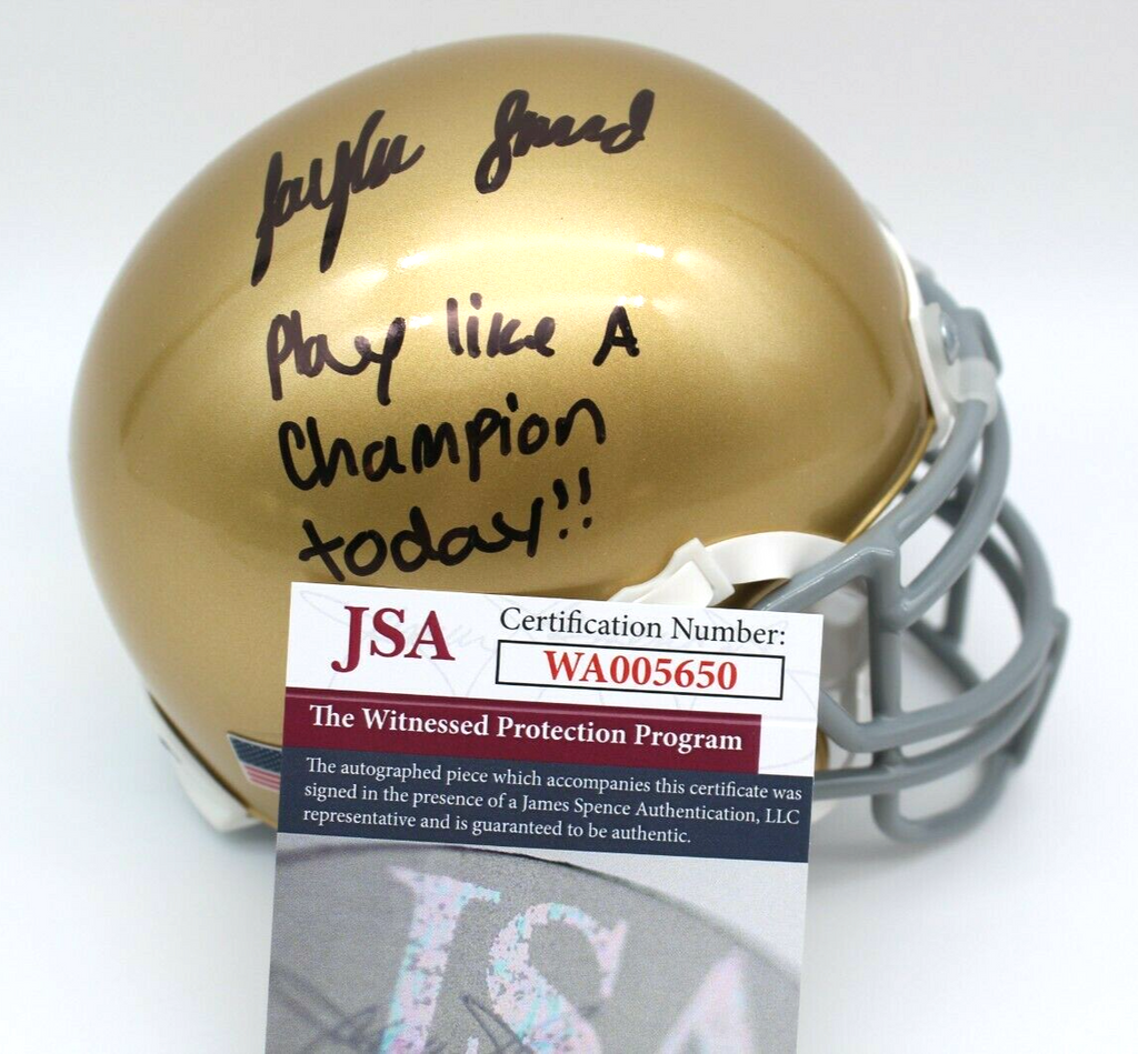 Jaylen Sneed Signed Notre Dame Fighting Irish Mini Football Helmet w/JSA COA #3