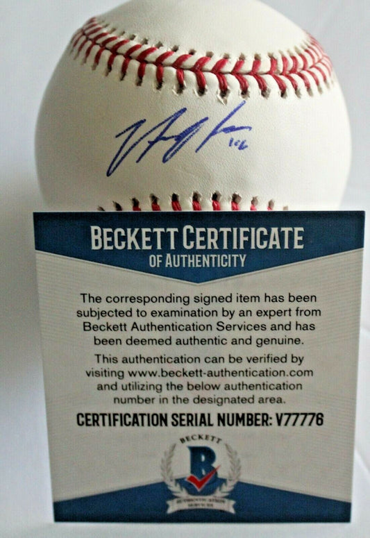 Nick Neidert Marlins Signed Official Major League Baseball w/Beckett COA V77776