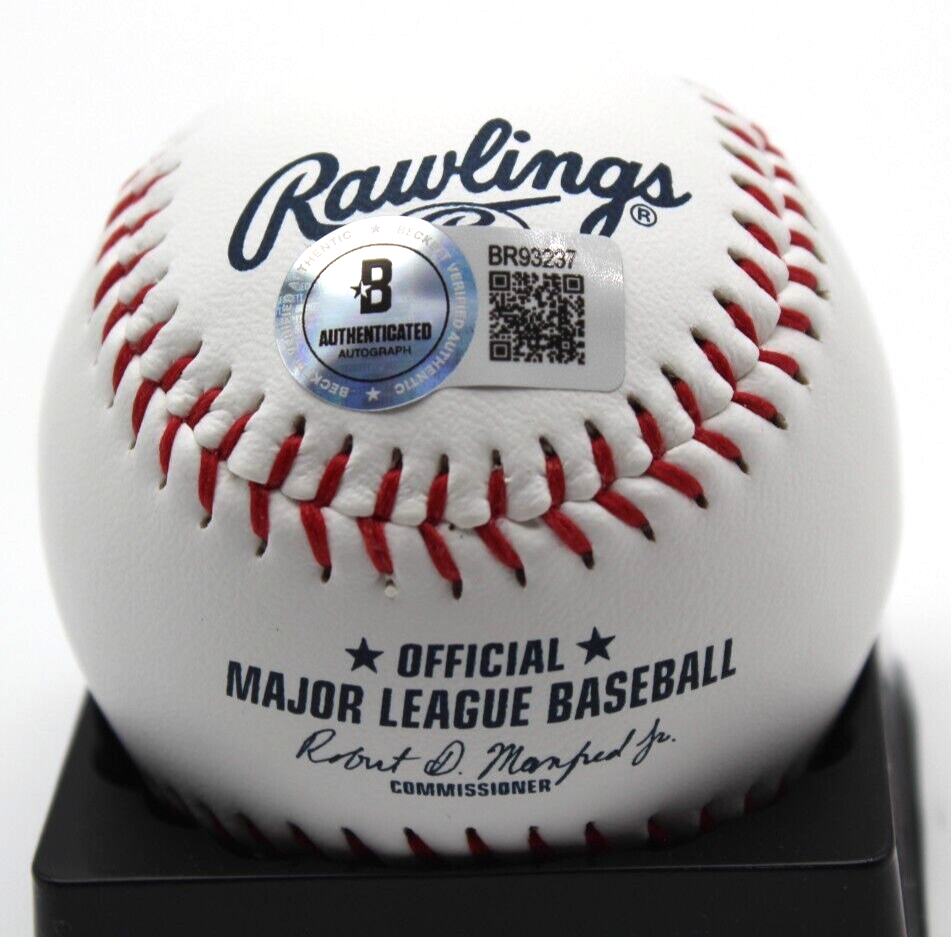 Sean Burke Signed Chicago White Sox Major League Logo Ball w/Beckett BAS BR93237