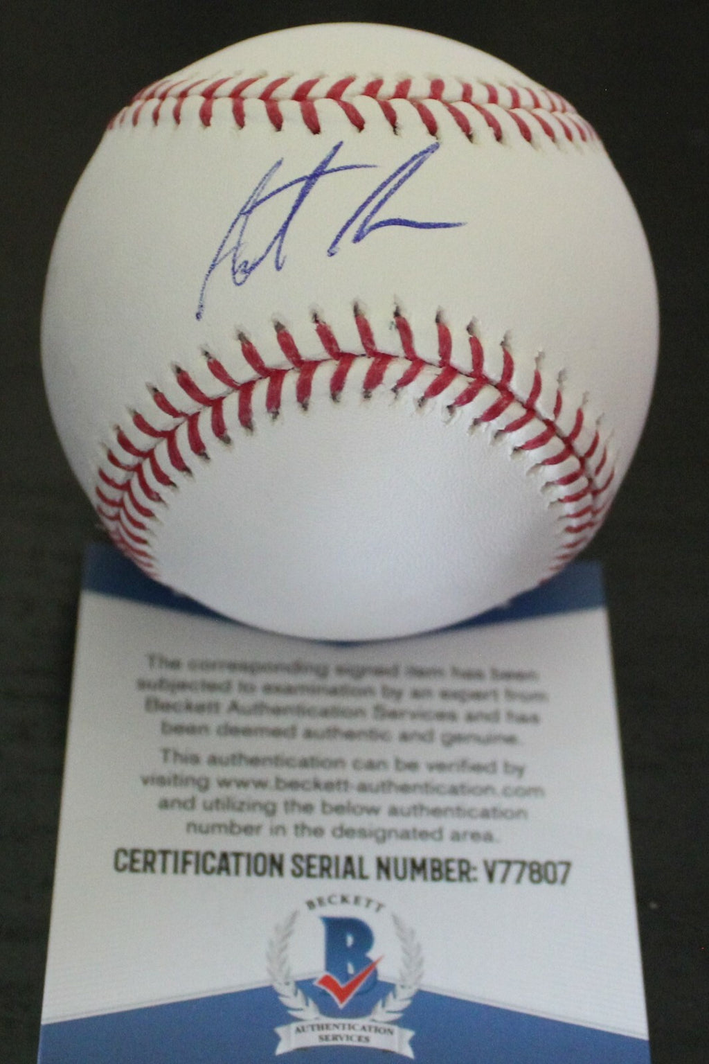 Austin Allen San Diego Padres Signed Major League Baseball W/Beckett COA V77807